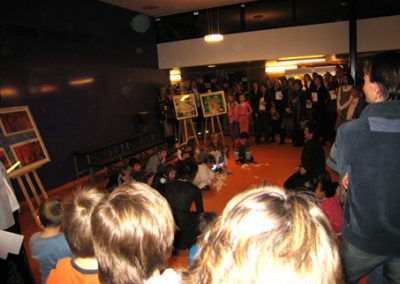 mamta herland presentation at Oslo international school on internet digital art building brighter future