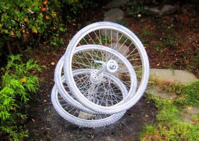 installation bicycle wheel